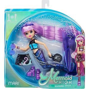Mermaid High, Mari Deluxe Mermaid Doll & Accessories with Removable Tail,